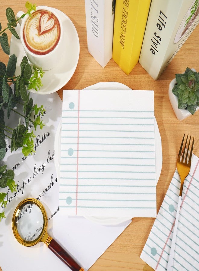 وولاين مجموعة مناديل ورقية من والين، 80 قطعة، مثالية للعودة إلى المدرسة، مع دفتر ملاحظات، مناديل عشاء للاستخدام مرة واحدة، مناديل غداء لأول يوم دراسي، مناسبة لرياض الأطفال، ورياض الأطفال، وحفلات التخرج، ولوازم تزيين الحفلات. - Image 3